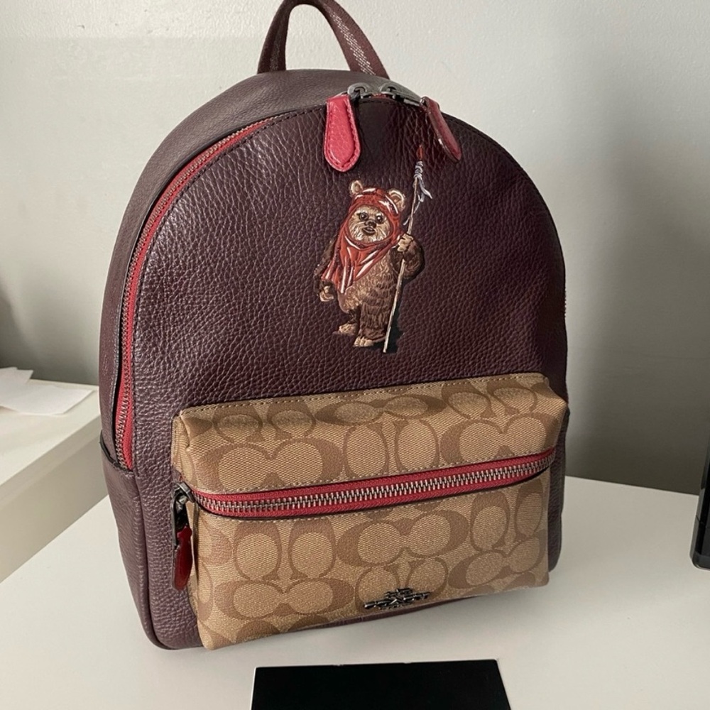 Star Wars X Coach  Backpack In Signature Canvas With Ewok